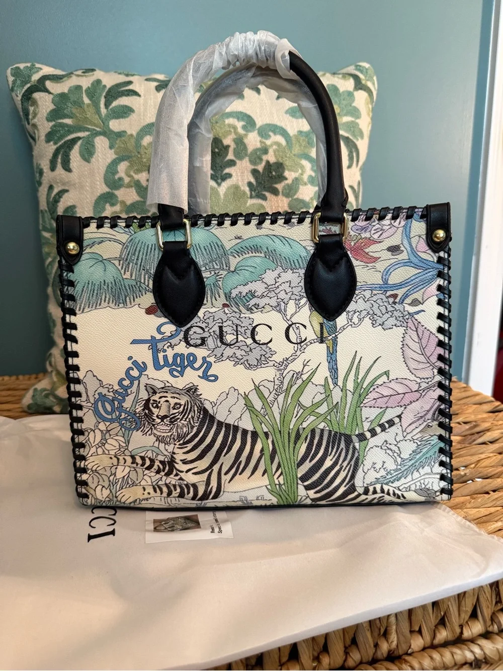 Source Unknown tiger tote